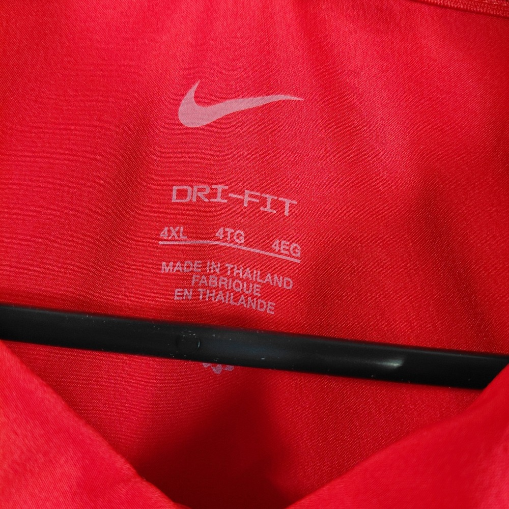 Nike Dri-FIT University of Miami Hurricanes Polo Shirt Mens 4XL Red Short Sleeve - Picture 2 of 13